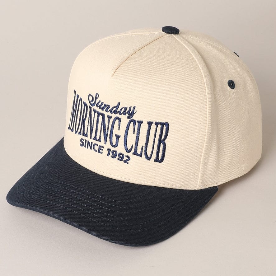 Fashion City Sunday Morning Club Two-Tone Trucker Hat - Little Miss Muffin Children & Home