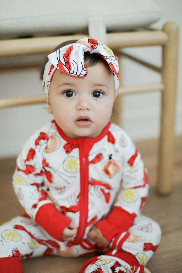 Southern Slumber Southern Slumber Crawfish Bamboo Bow Headband - Little Miss Muffin Children & Home