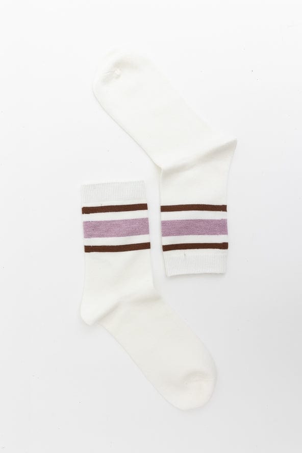 Leto Accessories Leto Accessories Retro Stripe Style Crew Socks - Little Miss Muffin Children & Home