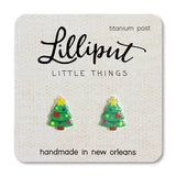 Lilliput Little Things Christmas Tree Earrings