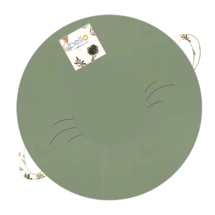 Goosewaddle + Pello Goosewaddle + Pello 34" Diameter Round Floor Pillow Cushion, Cedar Sage - Little Miss Muffin Children & Home