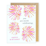 J.Falkner Cards J Falkner Bright Fireworks Birthday - Little Miss Muffin Children & Home