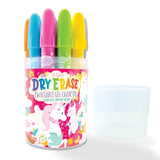 The Piggy Story Dry Erase Twistable Gel Crayons, 12 Piece Set, 6 Container Styles