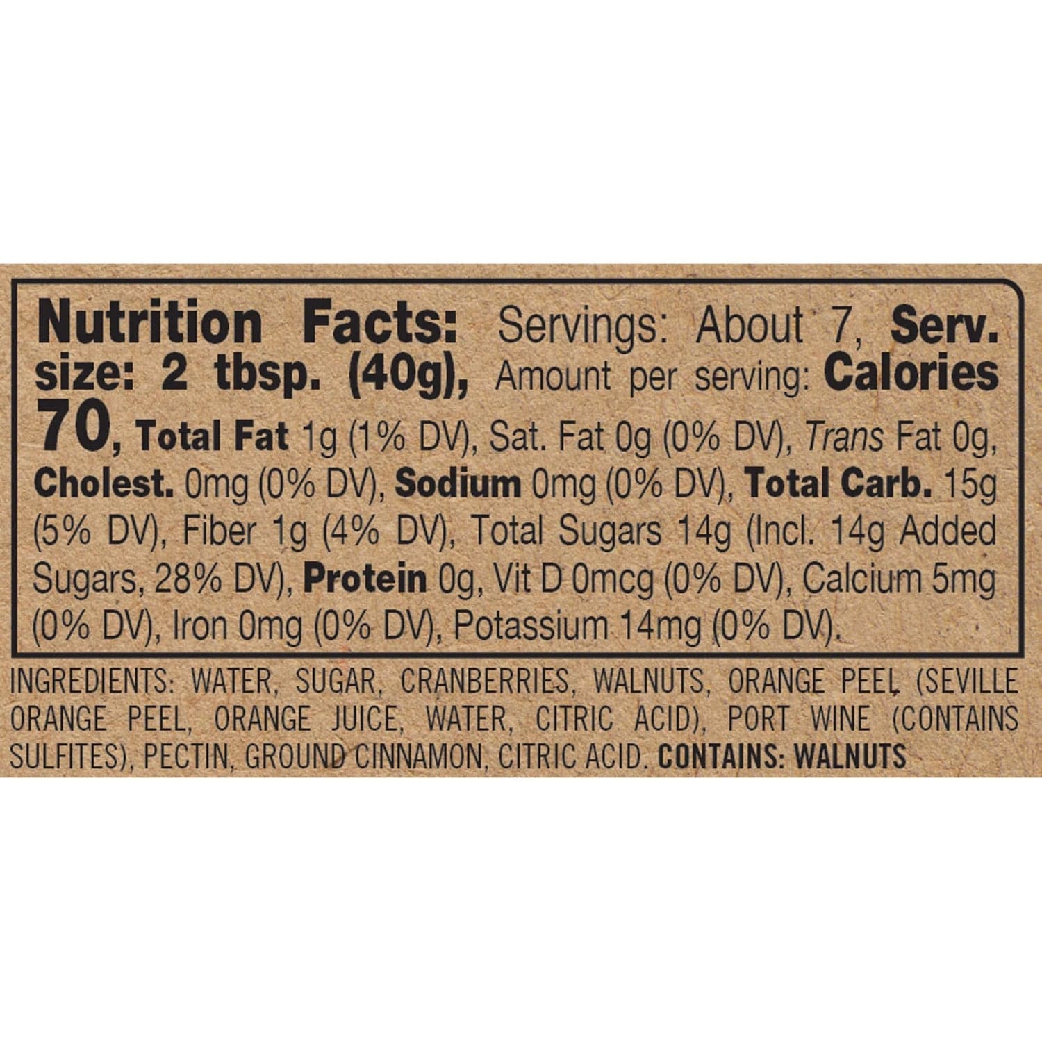 Creative Co-op Creative Co-op Walnut Cranberry Relish, 9.5 oz by Finch + Fennel - Little Miss Muffin Children & Home