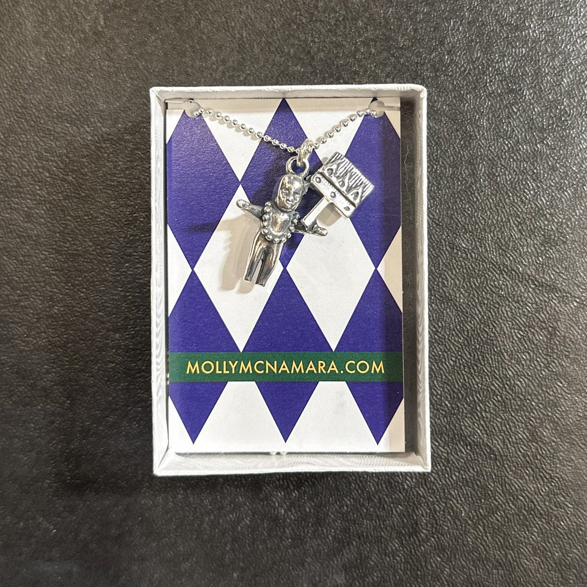 flambeau pendant mardi gras necklace