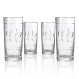 Rolf Glass Fleur De Lis 15oz Cooler Highball Cocktail Glass