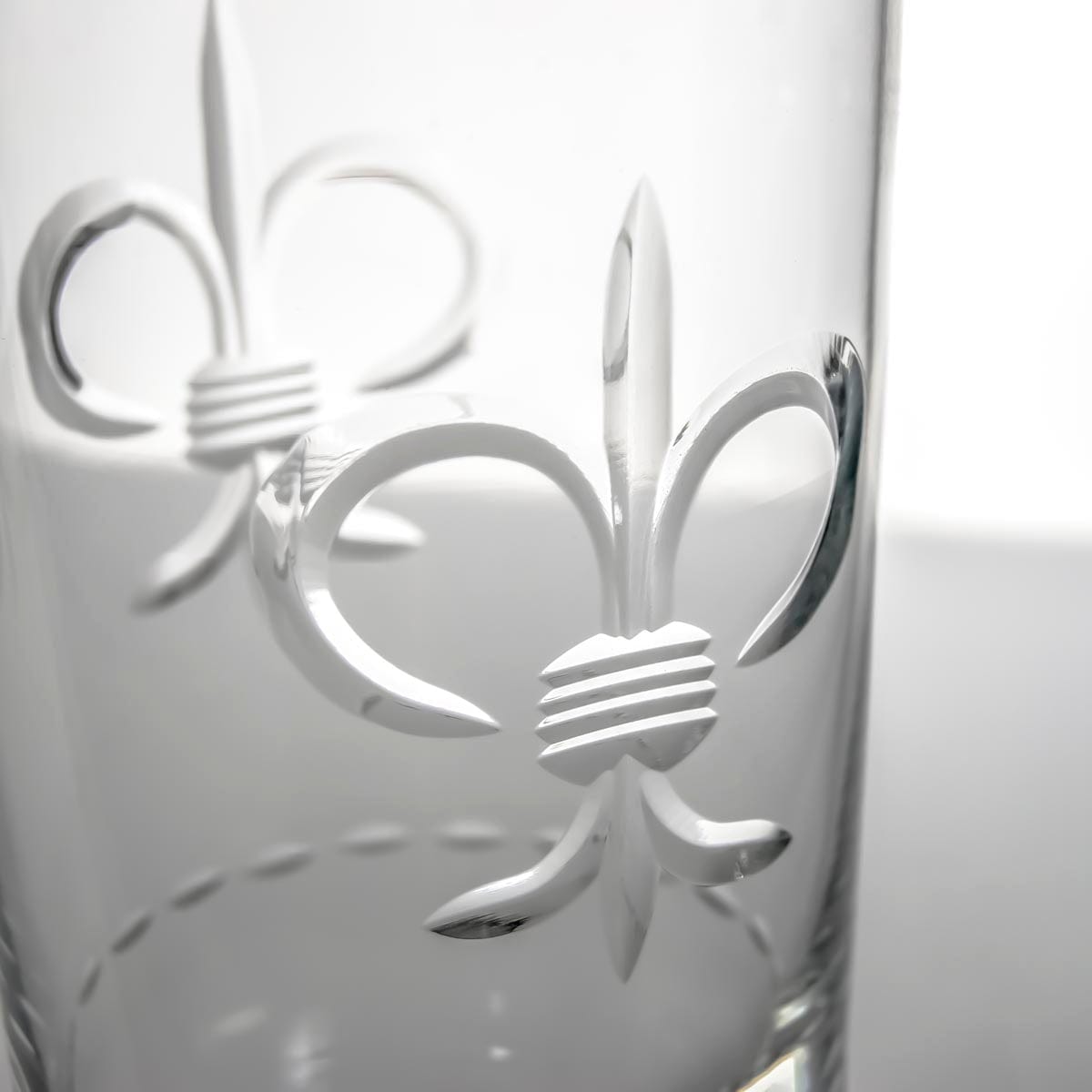 Rolf Glass Rolf Glass Fleur De Lis 15oz Cooler Highball Cocktail Glass - Little Miss Muffin Children & Home