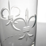 Rolf Glass Fleur De Lis 15oz Cooler Highball Cocktail Glass