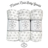 Maison Nola Bamboo Rayon/Cotton Fleur De Lis Muslin Swaddle