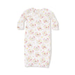 floral owl baby gown