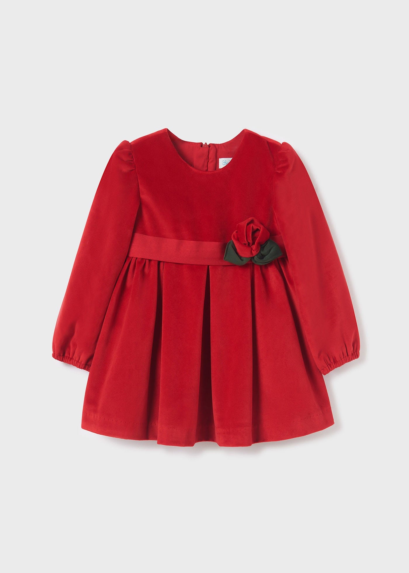 Abel & Lula Abel & Lula Velvet Dress with Rose Detail - Little Miss Muffin Children & Home