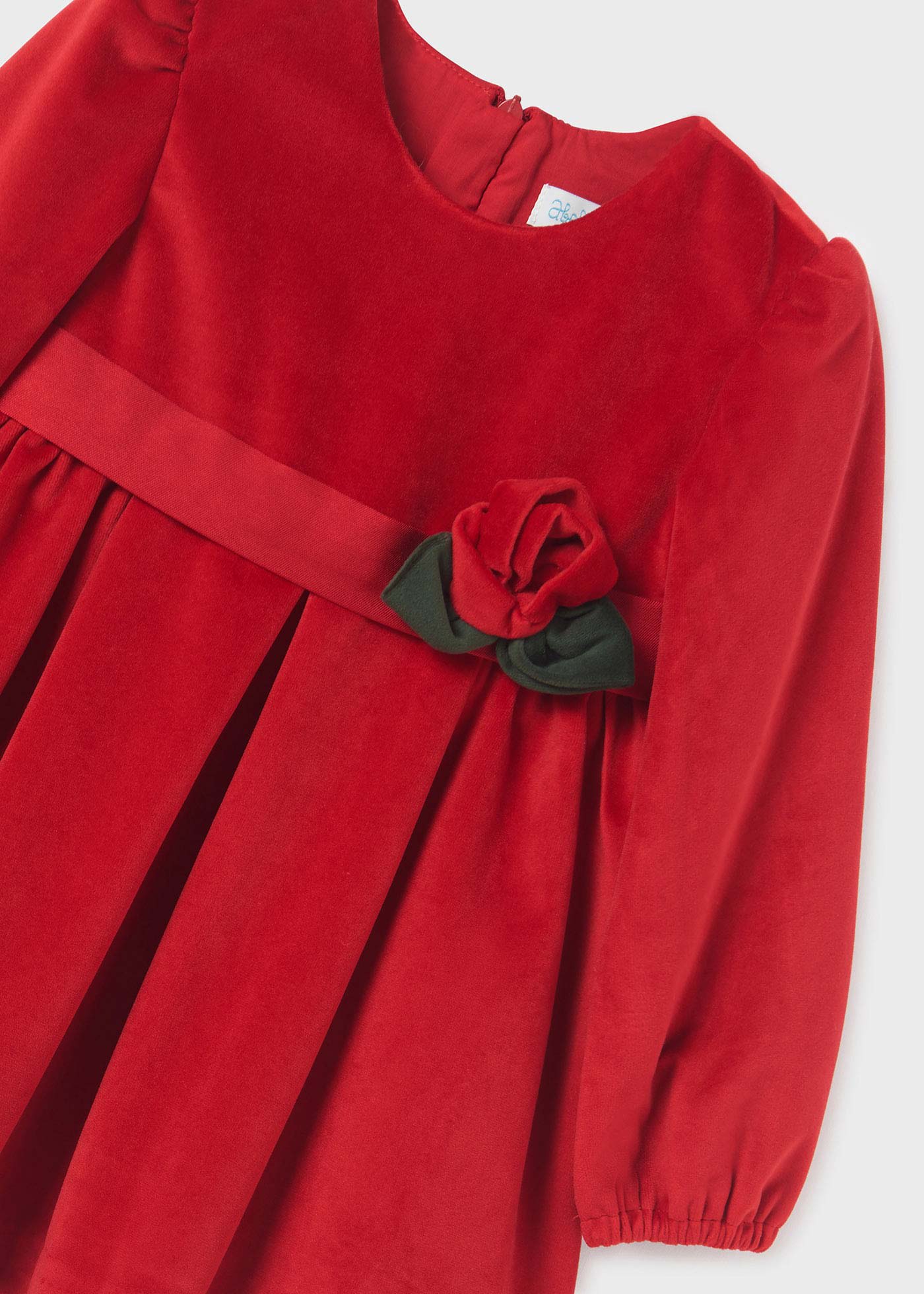 Abel & Lula Abel & Lula Velvet Dress with Rose Detail - Little Miss Muffin Children & Home