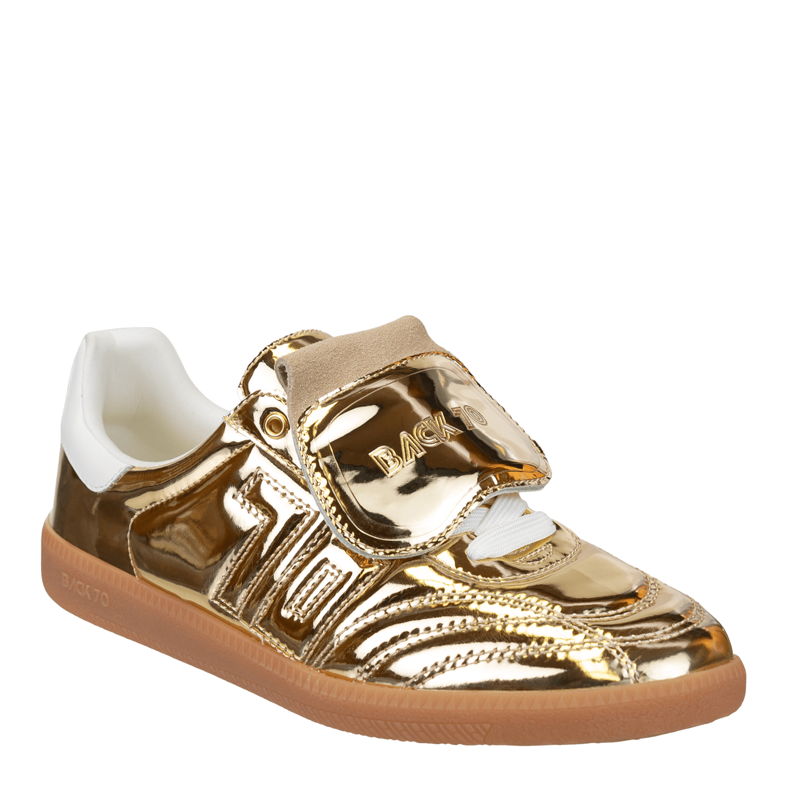 Back 70 Streetwear Back 70 Streetwear Fluffy Sneakers in Gold - Little Miss Muffin Children & Home