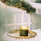 Thymes Frasier Fir 17oz Poured Candle, 3-Wick Green Candle