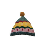 Creative Co-Op Creative Co-op Handmade Wool Felt Winter Hat Tree Topper with Embroidery - Little Miss Muffin Children & Home