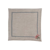 Creative Co-Op Creative Co-op 18" Square Cotton Slub Napkins with Holiday Embroidery, Set of 4 - Little Miss Muffin Children & Home