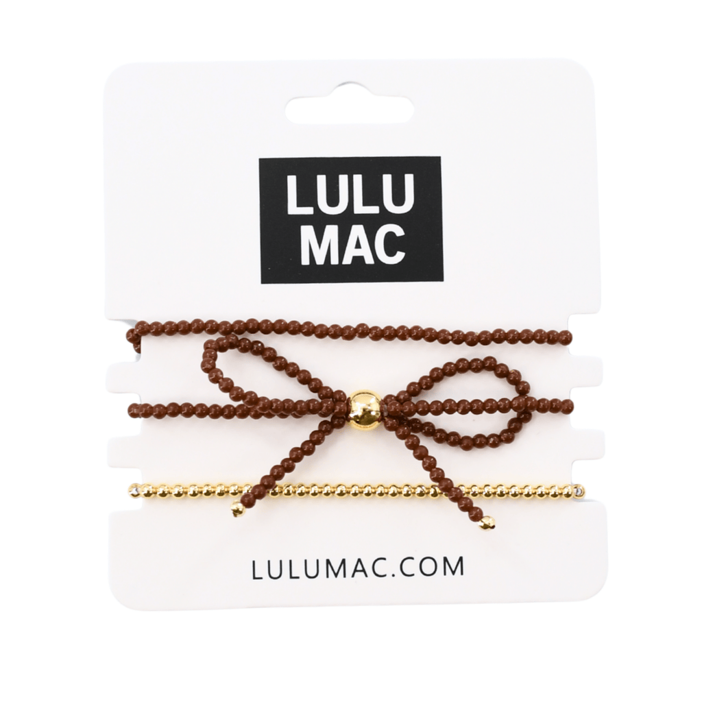 Brown Stackable Beaded Bracelets by Girlie Girl Originals