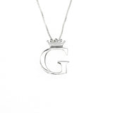 Cristy Cali Cristy Cali Royal Initial Charm Sterling Silver - Little Miss Muffin Children & Home