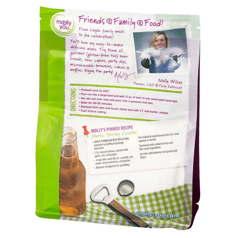 Molly & You Molly & You Garlic Parmesan Beer Bread Mix - Little Miss Muffin Children & Home