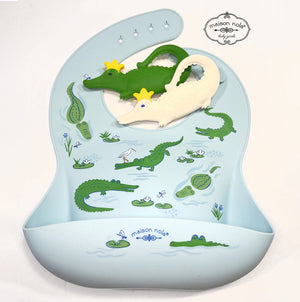 Maison Nola Maison Nola Silicone Gator Bib - Little Miss Muffin Children & Home