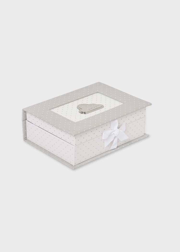 Mayoral Usa Inc Mayoral Keepsake Box in Shell Gray - Little Miss Muffin Children & Home
