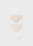 4 pack of girls sand underwear