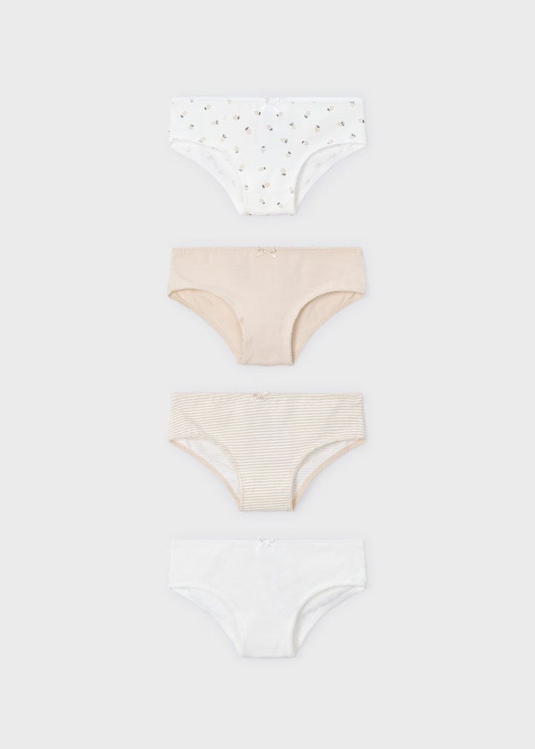4 pack of girls sand underwear