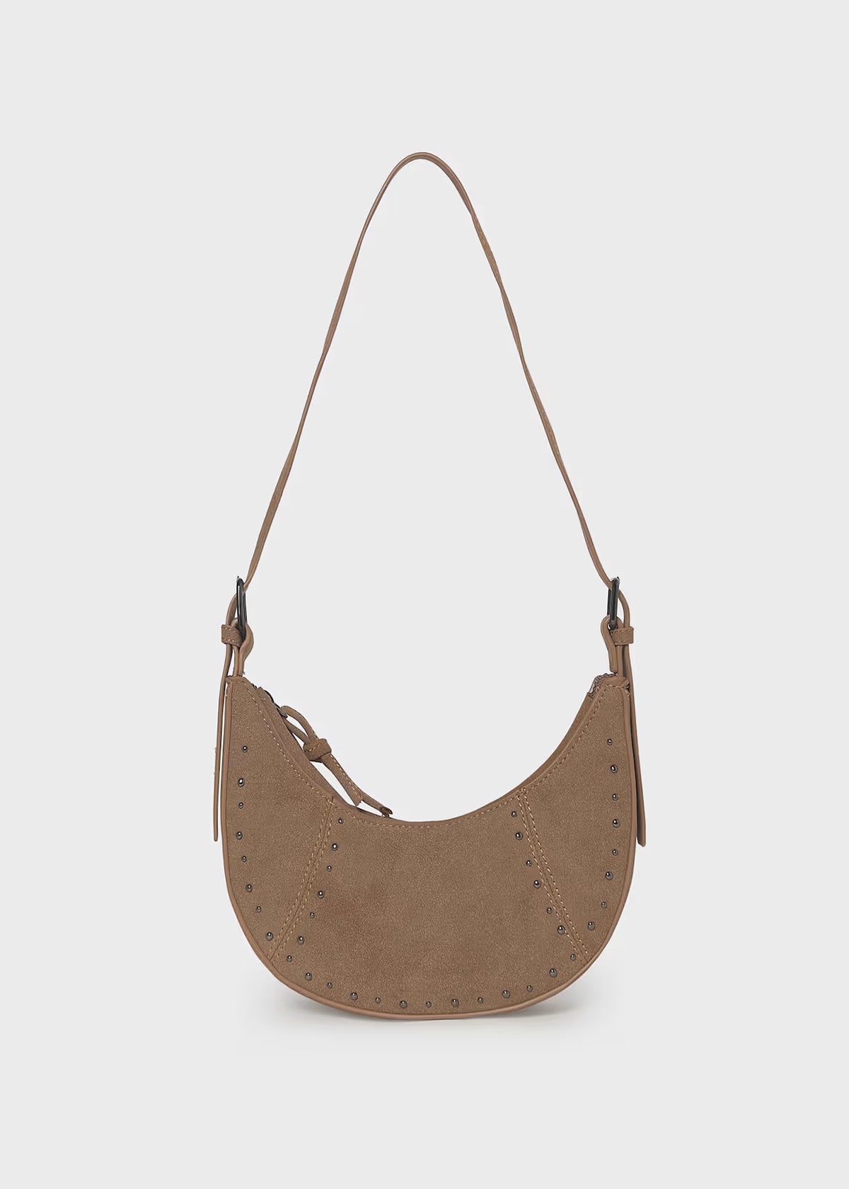 Suede Crescent Bag, 2 Colors Available