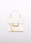 Cream Handbag with Gold Chain
