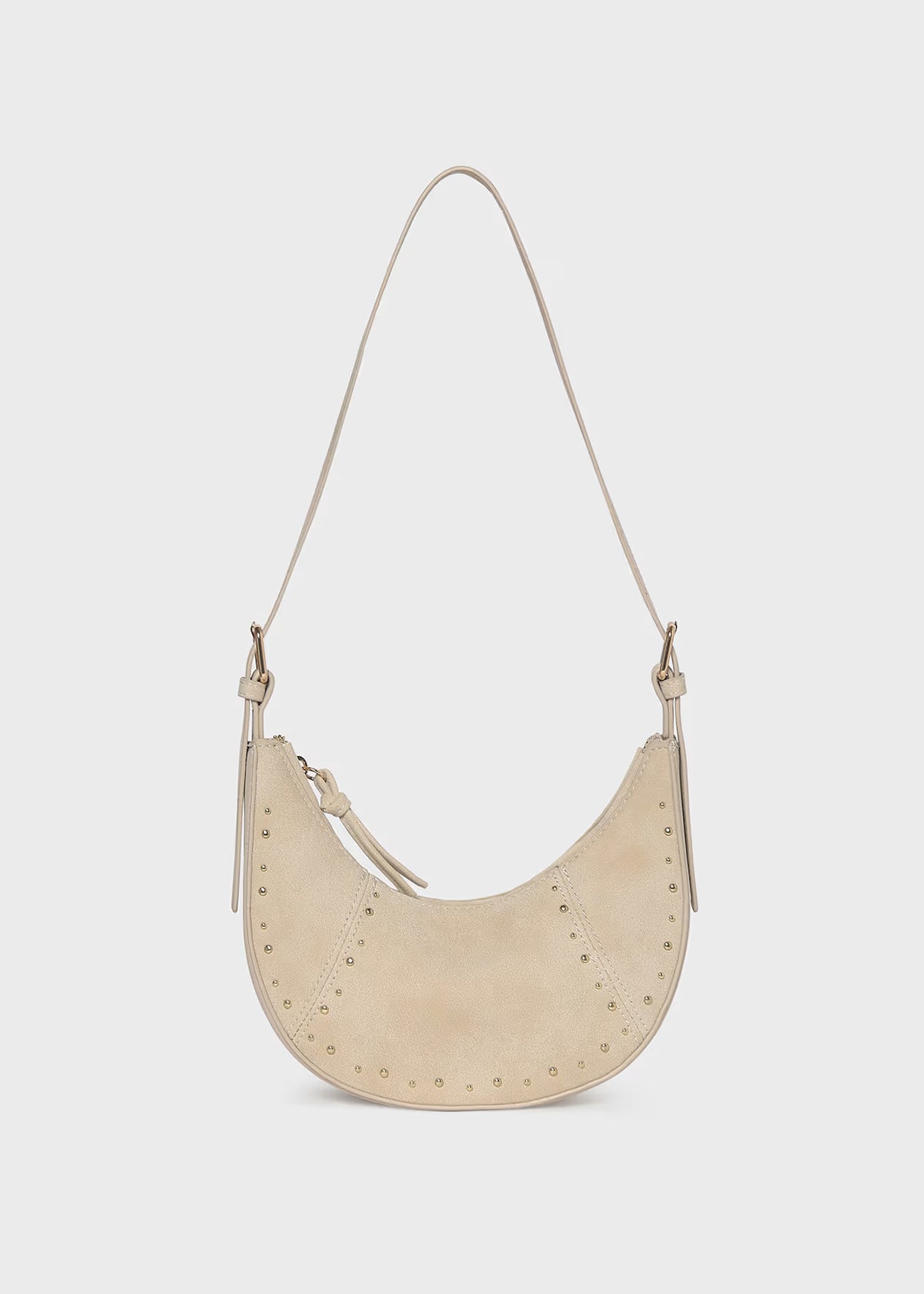 Suede Crescent Bag, 2 Colors Available
