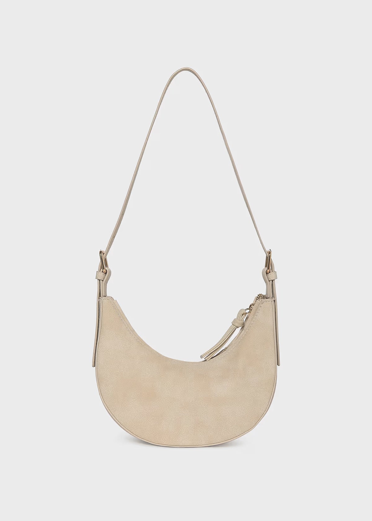 Suede Crescent Bag, 2 Colors Available
