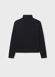 girls basic black turtle neck