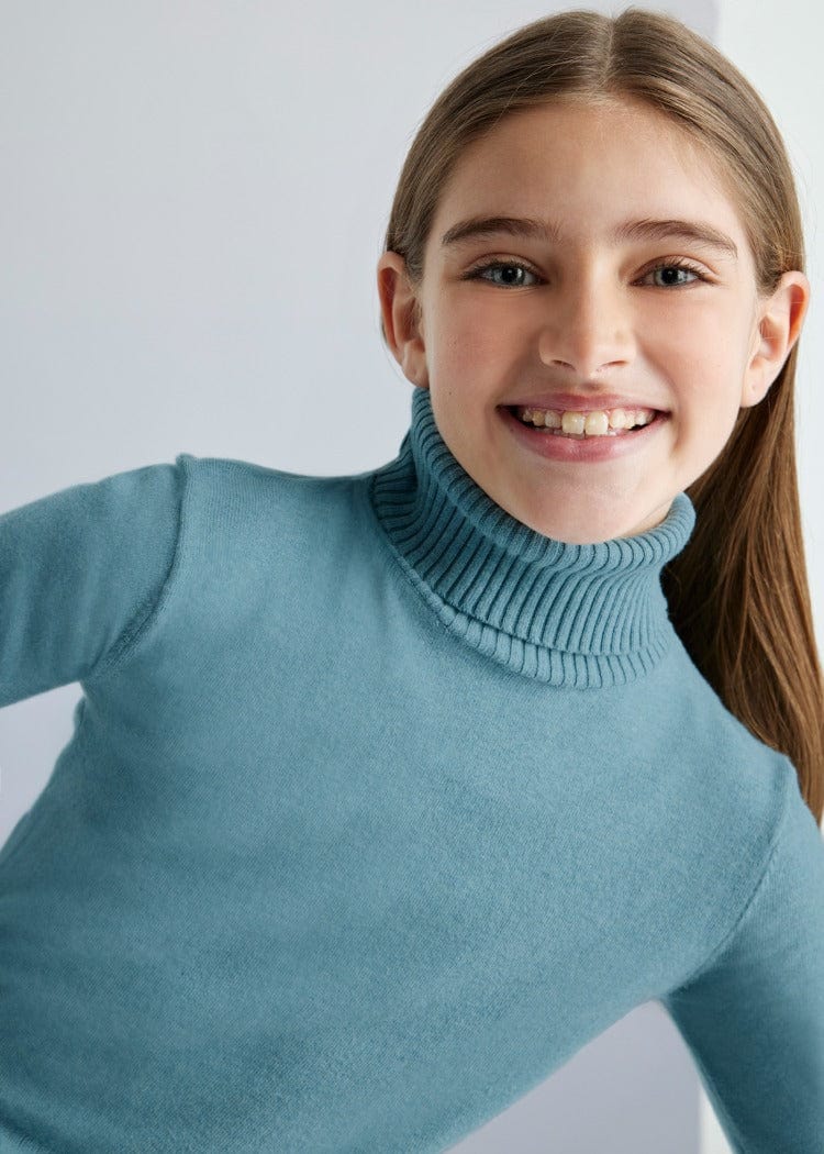 Mayoral Usa Inc Mayoral Turtleneck in Heather Lake - Little Miss Muffin Children & Home