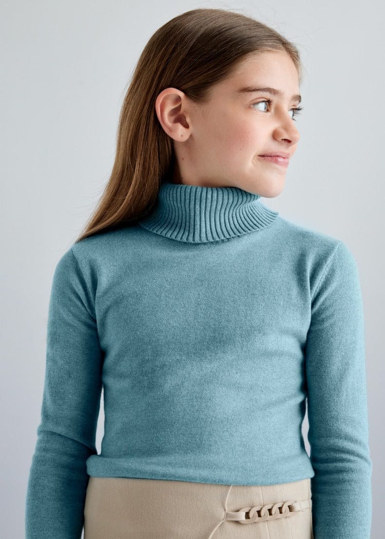 Mayoral Usa Inc Mayoral Turtleneck in Heather Lake - Little Miss Muffin Children & Home