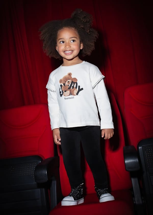 Mayoral Usa Inc Velvet Leggings in Black for Girl - Little Miss Muffin Children & Home