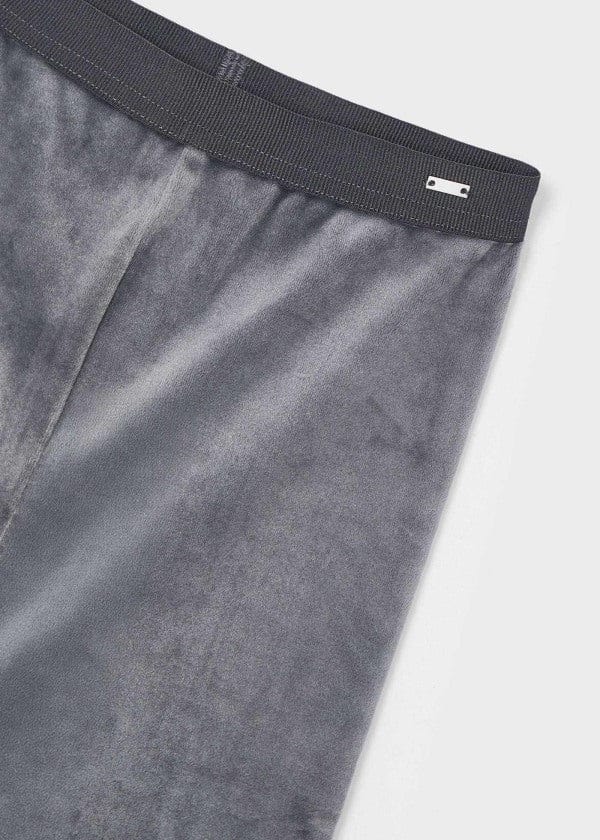 Mayoral Usa Inc Mayoral Velvet Leggings in Titanium - Little Miss Muffin Children & Home