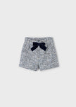 Mayoral Usa Inc Dressy Pleated Bow Shorts in Ocean - Little Miss Muffin Children & Home