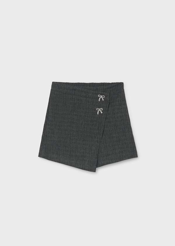 Bow Detail Wrap Skort