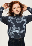 Bow Print Sweater