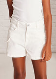 Mayoral Twill Cargo Shorts in Off White