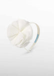 Chiffon Flower Headband in Cream