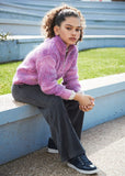 Mayoral Flared Corduroy Knit Pants for Girls in Charcoal