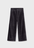 Mayoral Flared Corduroy Knit Pants for Girls in Charcoal