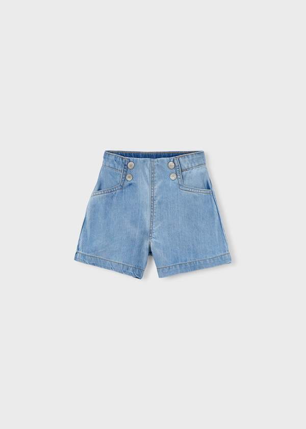 Mayoral Usa Inc Denim Shorts in Light Denim - Little Miss Muffin Children & Home