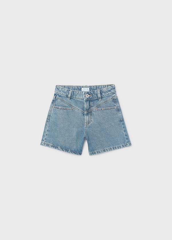 Mayoral Usa Inc Denim Shorts in Medium Denim - Little Miss Muffin Children & Home