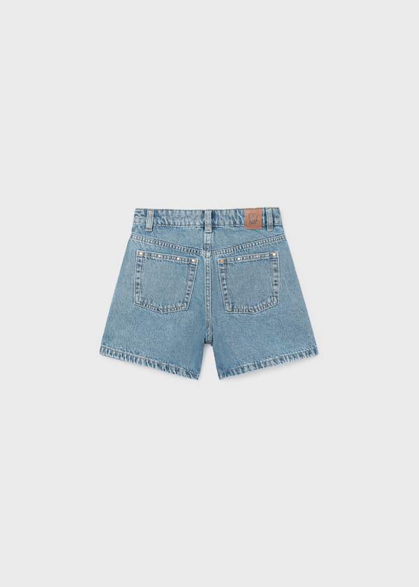 Mayoral Usa Inc Denim Shorts in Medium Denim - Little Miss Muffin Children & Home