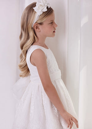 Abel & Lula Abel & Lula Embroidered Organza Dress - Little Miss Muffin Children & Home