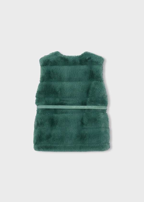 Faux Fur Belted Vest