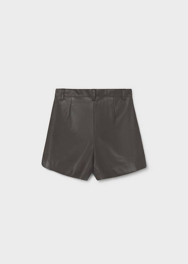 Faux Leather Shorts