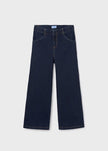 girls dark denim Wide Leg Jeans
